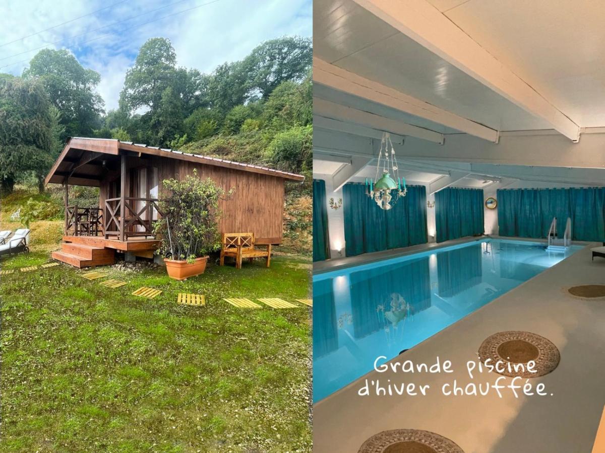 7Eme Ciel - Tiny House Avec Grande Piscine Interieure Chauffee Toute L'Annee Villa Marais-Vernier ภายนอก รูปภาพ